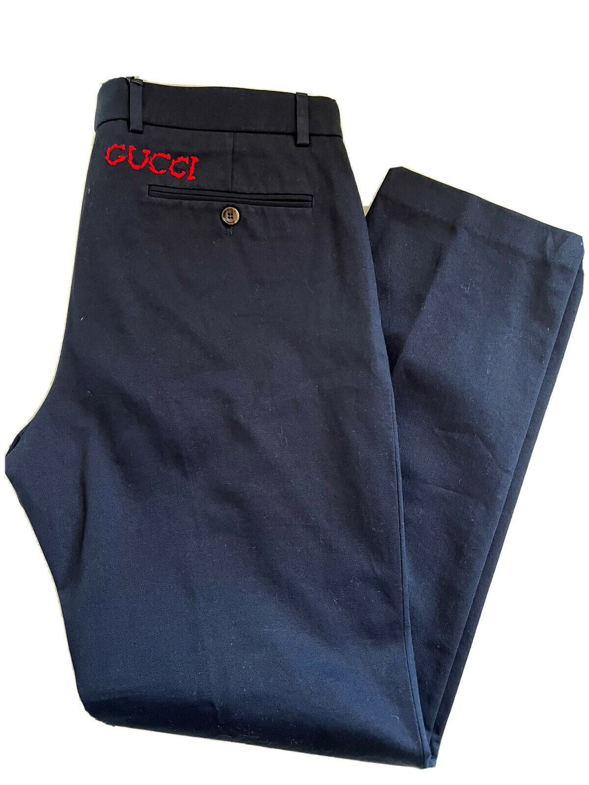 NWT Gucci Men's Blue Dress Pants 36 US (52 Euro) Made in Italy 519546