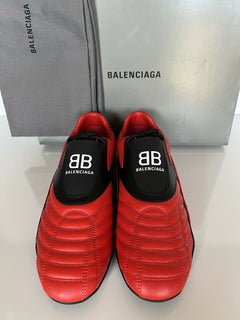 NIB 550 $ Balenciaga Zen-Sneaker für Herren in Rot/Schwarz 9 US (42 Euro) 617540 
