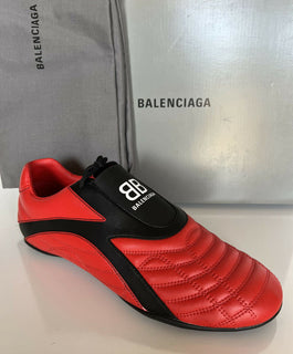 NIB 550 $ Balenciaga Zen-Sneaker für Herren in Rot/Schwarz 10 US (43 Euro) 617540 