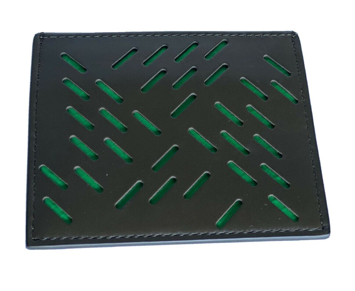 Мужской кожаный футляр для визиток Bottega Veneta Kaki/Зеленый 579246, NWT 270 долларов США Сделано в Италии 