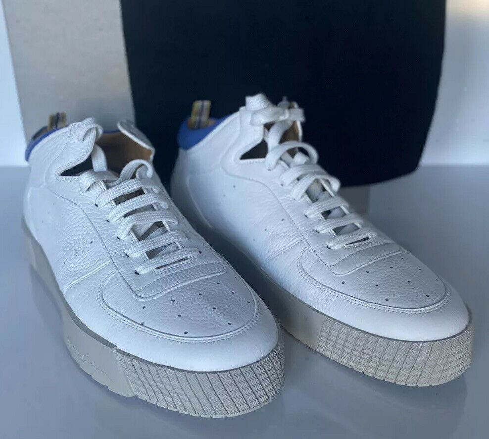 NIB $875 Weiße HighTop-Sneaker von Giorgio Armani für Herren 8,5 US (41,5 Euro) X2Z020 