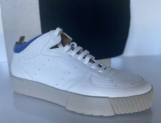 NIB $875 Weiße HighTop-Sneaker von Giorgio Armani für Herren 8,5 US (41,5 Euro) X2Z020 