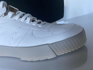 NIB $875 Weiße HighTop-Sneaker von Giorgio Armani für Herren 8,5 US (41,5 Euro) X2Z020 