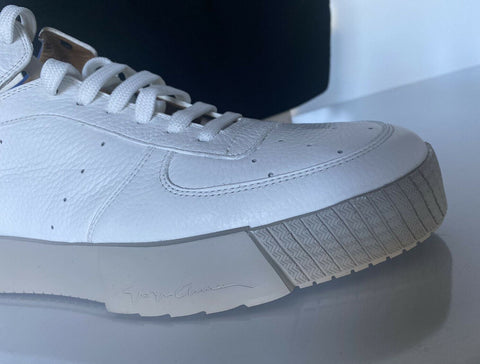 NIB 875 долларов США Мужские белые высокие кроссовки Giorgio Armani 8,5 США (41,5 евро) X2Z020 