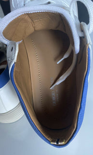 NIB $875 Weiße HighTop-Sneaker von Giorgio Armani für Herren 8,5 US (41,5 Euro) X2Z020 