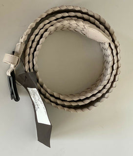 NWT 750 $ Bottega Veneta Intrecciato Mist Leder M (100 cm) Gürtel Italien 570980 