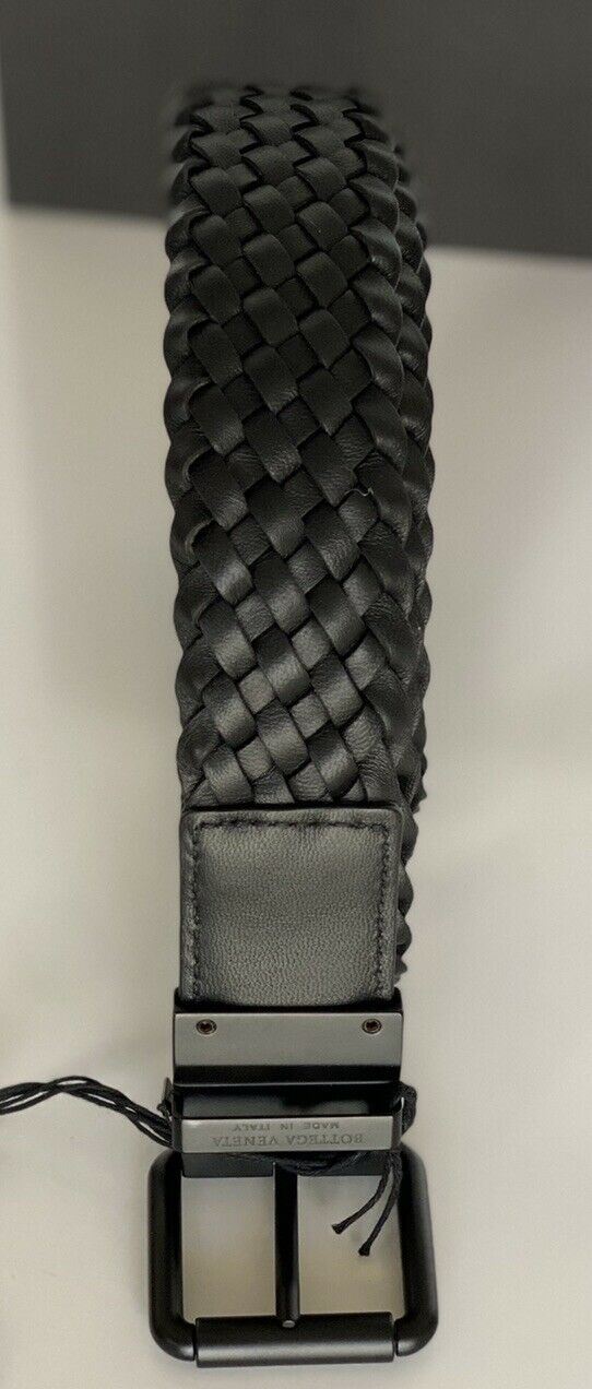 NWT $890 Bottega Veneta Intrecciato Reversible Leather M (135 cm) Belt 570977