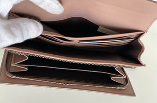 Neu mit Etikett: 930 $ Bottega Veneta Zipper Ayers Schlangenleder-Deko-Rose-Geldbörse 150509 