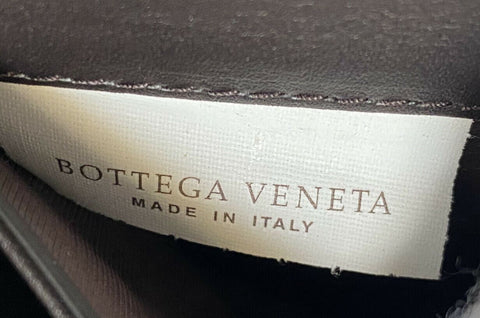 NWT $800 Кожаный кошелек Bottega Veneta Intrecciato на молнии Espresso 114076 IT 