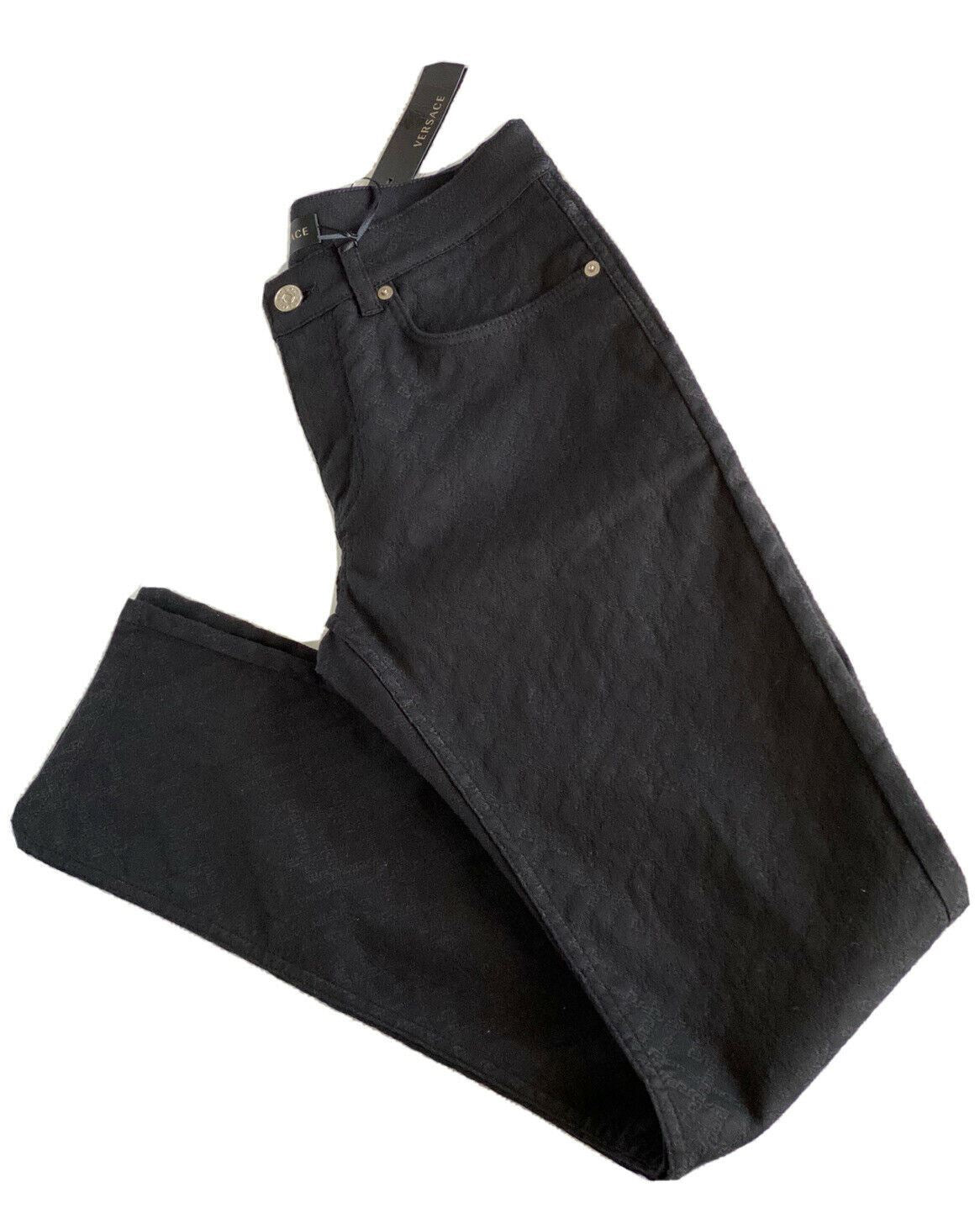 Мужские черные джинсы Versace NWT, 695 долларов США, размер 30, США A81832, сделано в Италии