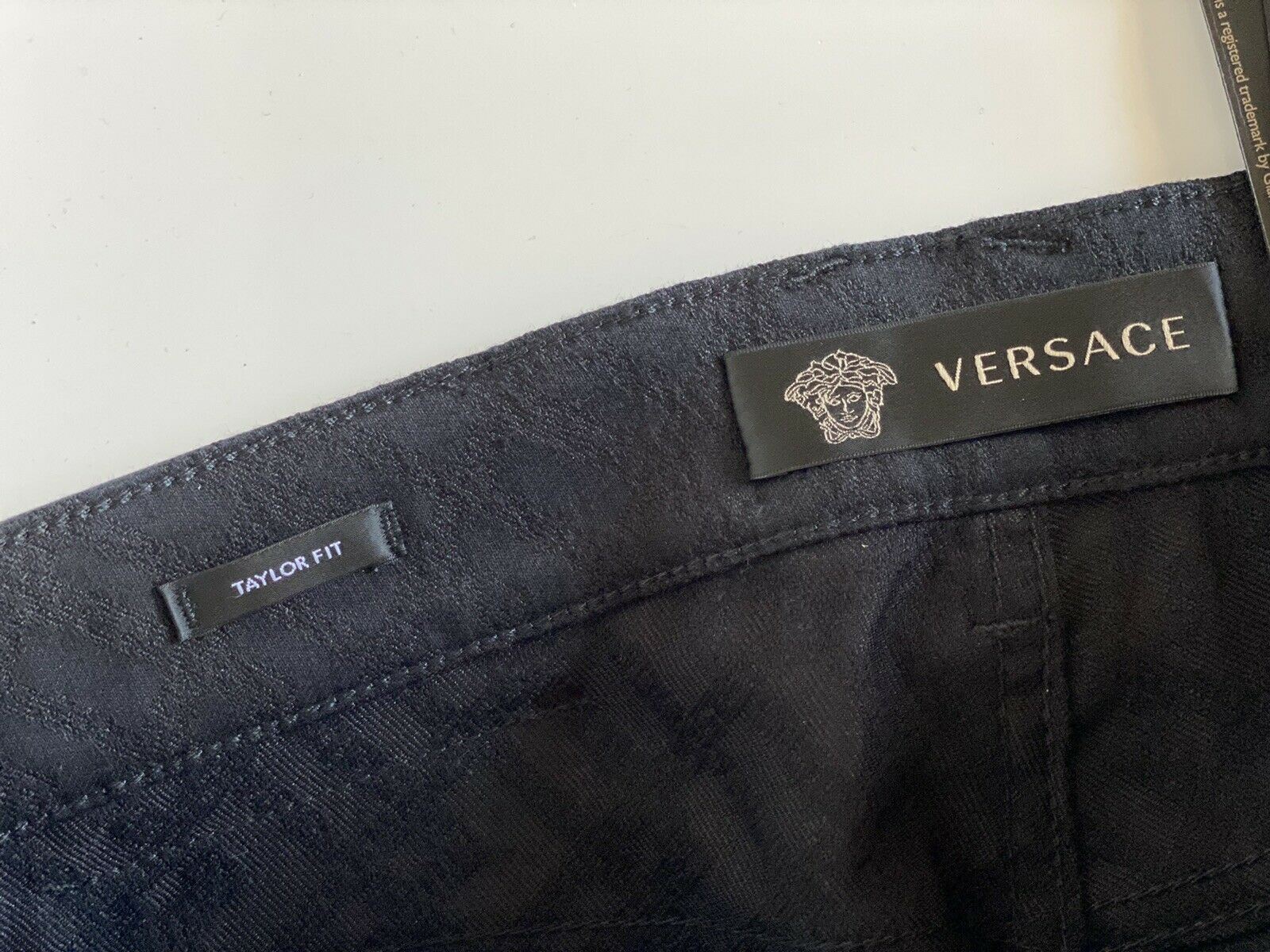 Мужские черные джинсы Versace NWT, 695 долларов США, размер 30, США A81832, сделано в Италии