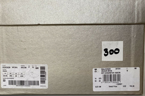 NIB $795 Giorgio Armani Men’s Brown Derby Laced Shoes 7.5 US (40.5) IT X2C629