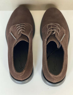 NIB 795 $ Giorgio Armani Braune Derby-Schnürschuhe für Herren 7,5 US (40,5) IT X2C629