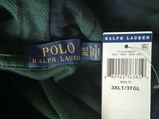 Neu mit Etikett: Polo Ralph Lauren Langarm-Bärenpullover mit Kapuze, Grün, 3XLT/3TGL 