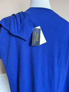 Neu mit Etikett: Polo Ralph Lauren Langarm-T-Shirt mit Bärenmuster, Blau, 3XB 