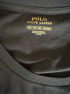 Neu mit Etikett: Polo Ralph Lauren Kurzarm-T-Shirt mit Bärenmotiv, Schwarz, 2XL 