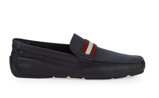 Neue 330 $ Bally Herren-Fahrerschuhe aus strukturiertem Leder, Schwarz, 11,5 US, hergestellt in Italien 