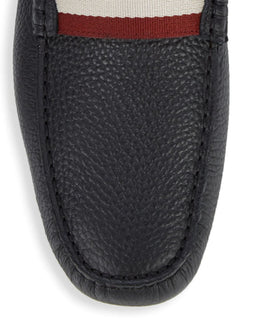 Neue 330 $ Bally Herren-Fahrerschuhe aus strukturiertem Leder, Schwarz, 11,5 US, hergestellt in Italien 