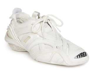 NIB $950 Balenciaga Damen Tyrex Sneakers Weiß 9W US (39W Euro) 