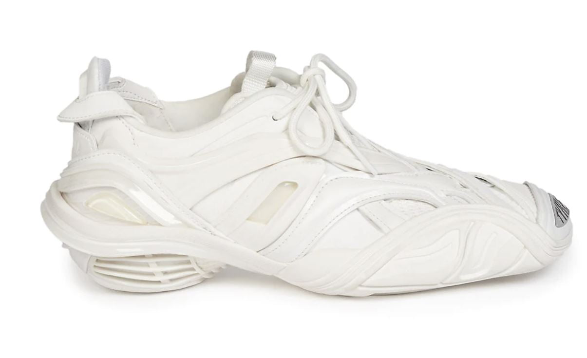 NIB $950 Balenciaga Damen Tyrex Sneakers Weiß 9W US (39W Euro) 
