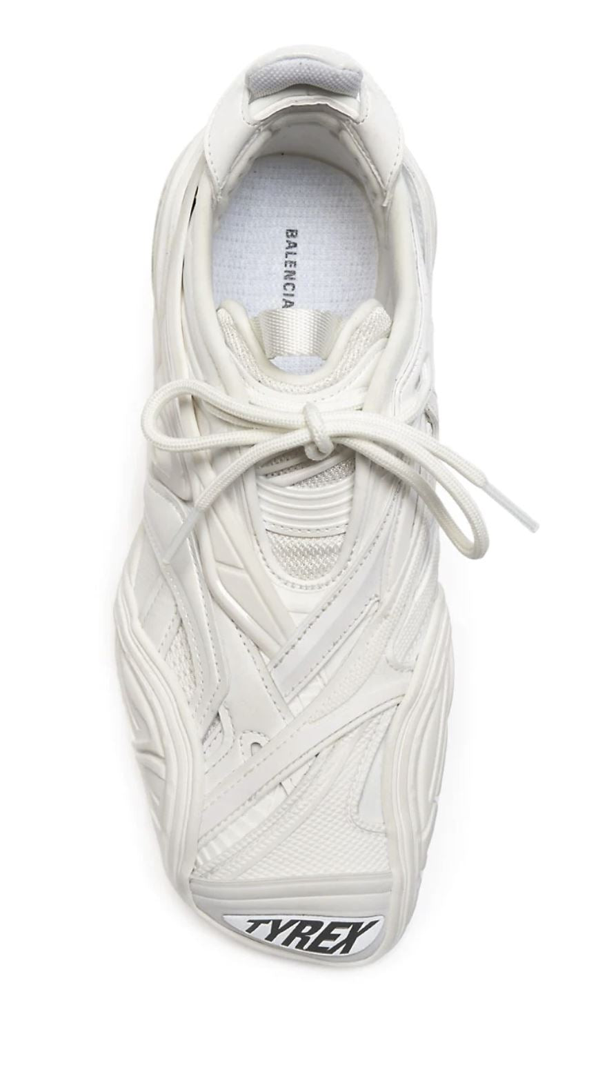 NIB $950 Balenciaga Women's Tyrex Sneakers White 9W US (39W Euro)