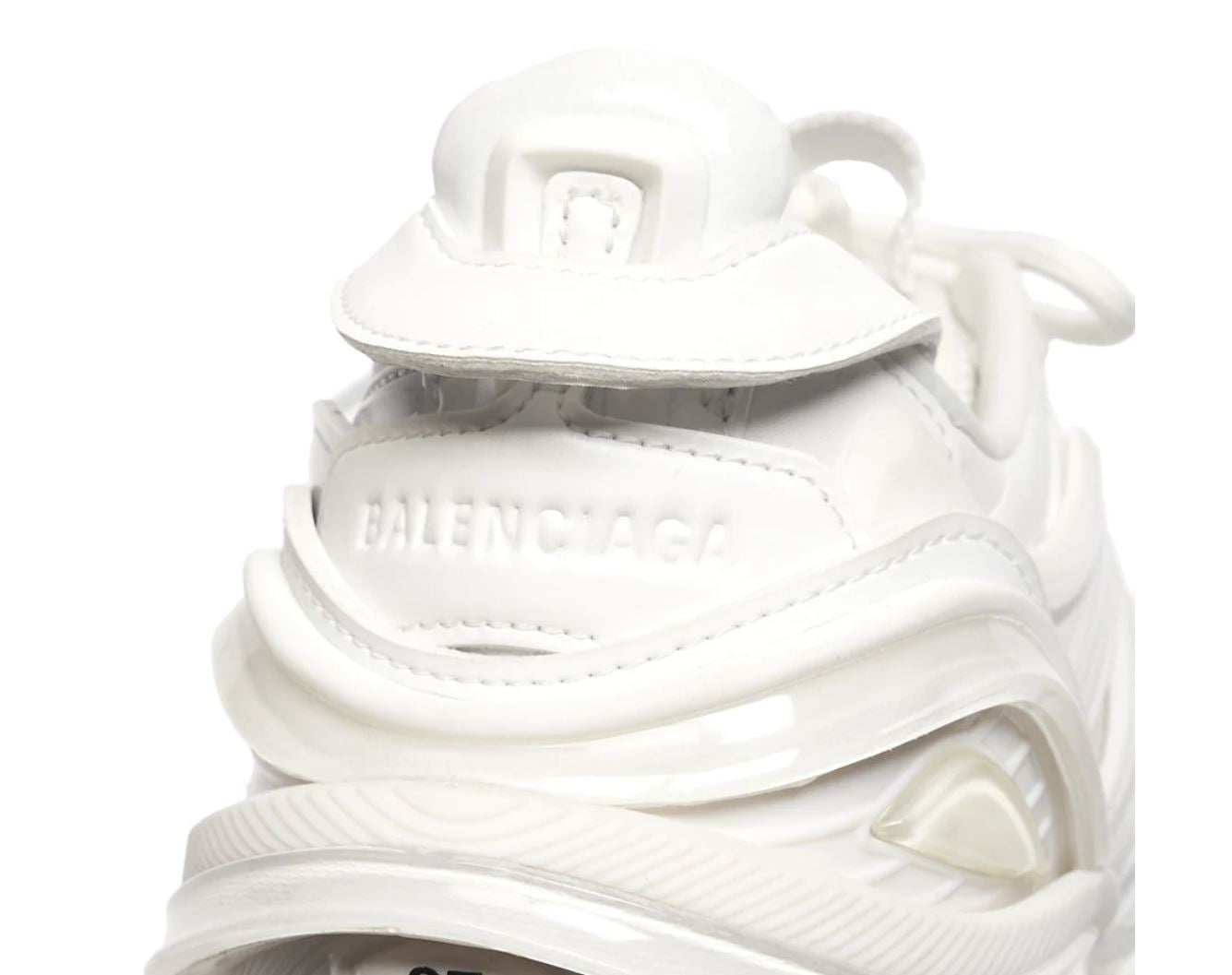 NIB $950 Balenciaga Damen Tyrex Sneakers Weiß 9W US (39W Euro) 