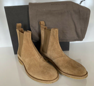 NIB 820 $ Bottega Veneta braune Kalbsleder-Stiefeletten 10 US (43 Euro) 312345 IT 