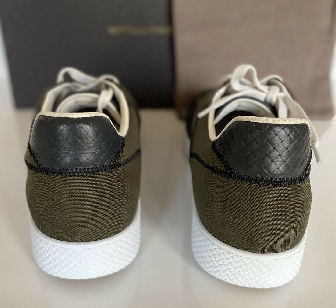 NIB 650 $ Bottega Veneta Herren-Sneaker aus Segeltuch in Grau/Grün 9 US (42 Euro) 548834 