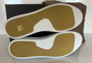 NIB 650 $ Bottega Veneta Herren-Sneaker aus Segeltuch in Grau/Grün 9,5 US (42,5 Eu) 548834 