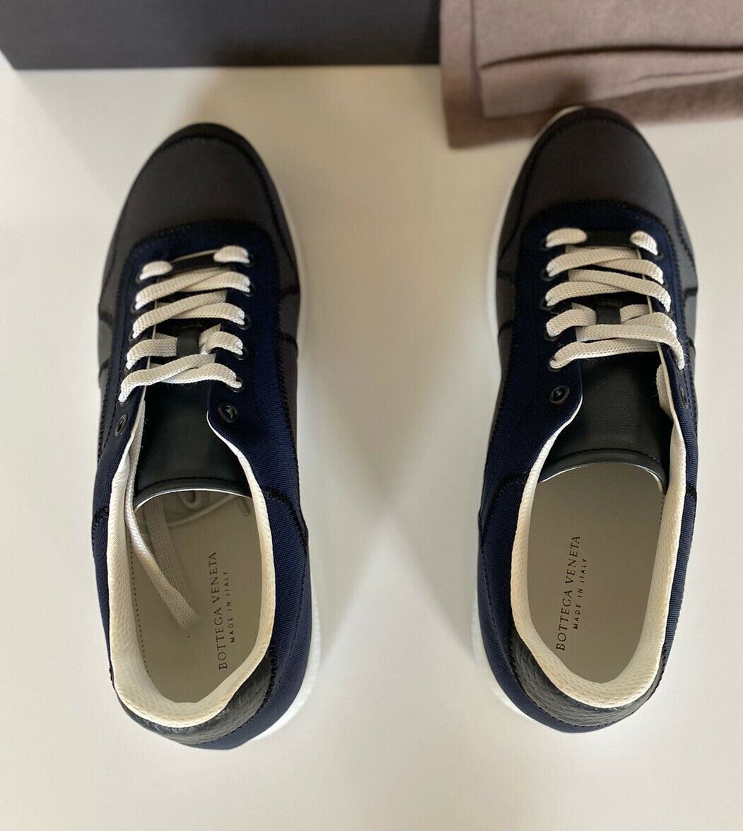 NIB $650 Bottega Veneta Men's Gray/Blue Canvas Sneakers 8.5 US (41.5 Eu) 548834
