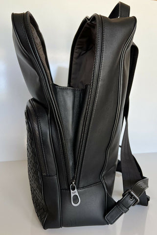 NWT $3100 Bottega Veneta Leather Intrecciato Backpack Black Made in Italy 498976