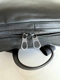 NWT 3100 $ Bottega Veneta Leder Intrecciato Rucksack Schwarz Hergestellt in Italien 498976
