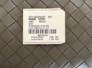 Neu mit Etikett: 1650 $ Bottega Veneta Intrecciato Leder 3 in 1 Umhängetasche Graphit 609692