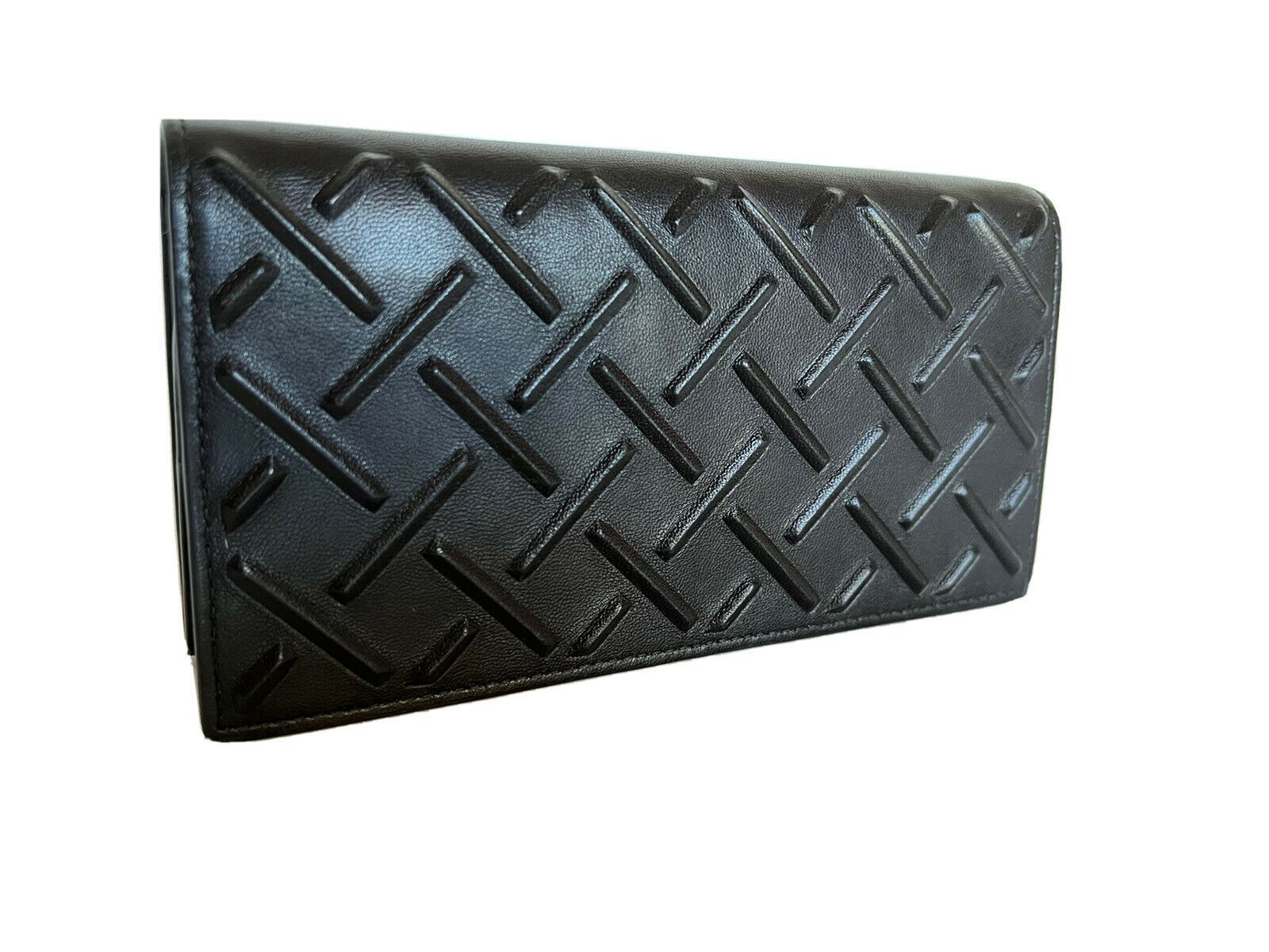 NWT $760 Bottega Veneta Nappa19 Leather Card Holder Wallet Black 591365 Italy