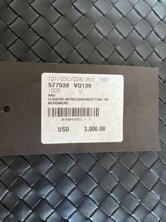 NWT 3000 $ Bottega Veneta Leder Intrecciato Schwarze Umhängetasche Italien 577538 