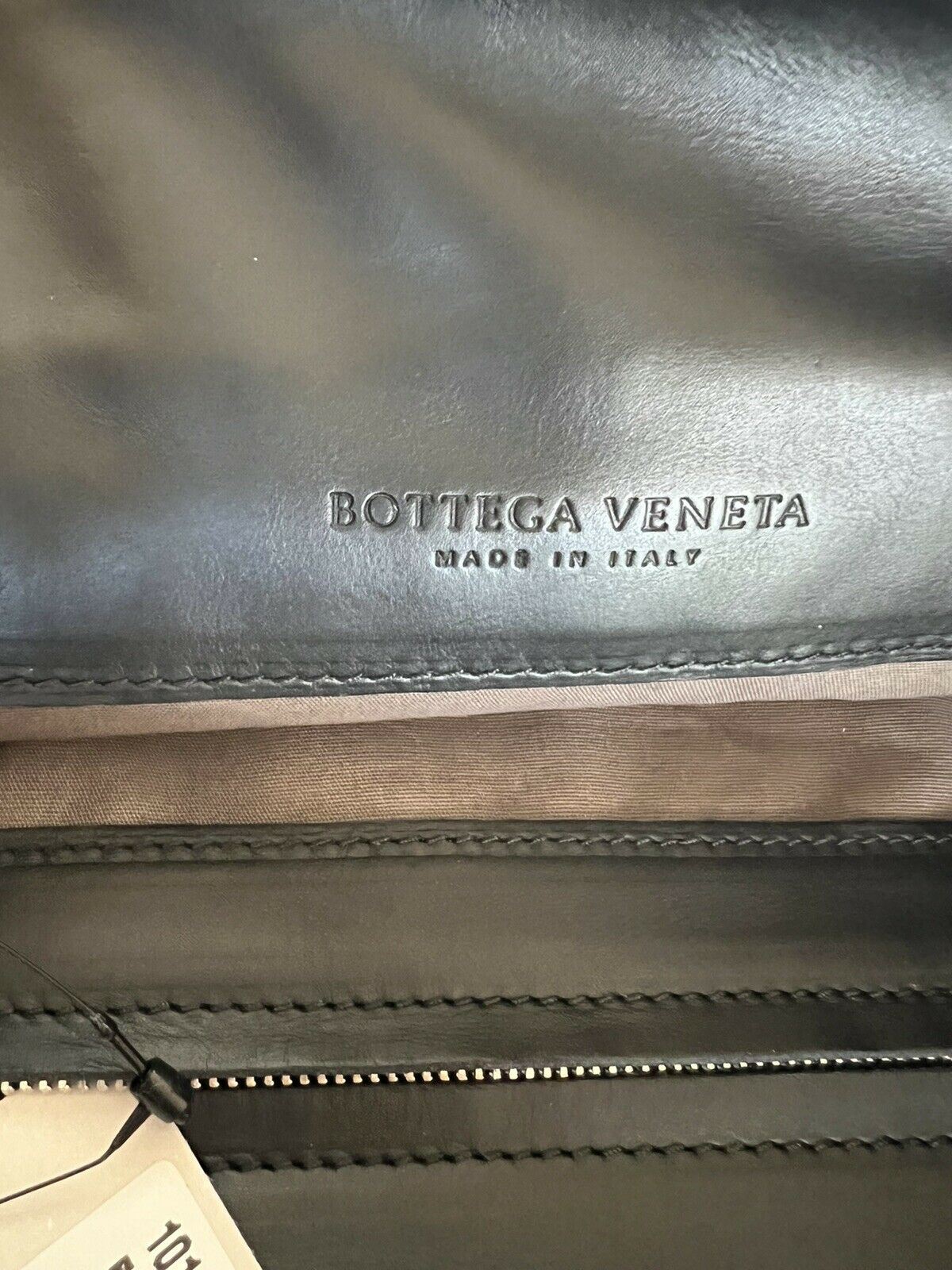 NWT 3000 $ Bottega Veneta Leder Intrecciato Schwarze Umhängetasche Italien 577538 