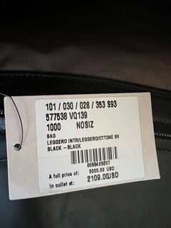 NWT 3000 $ Bottega Veneta Leder Intrecciato Schwarze Umhängetasche Italien 577538 