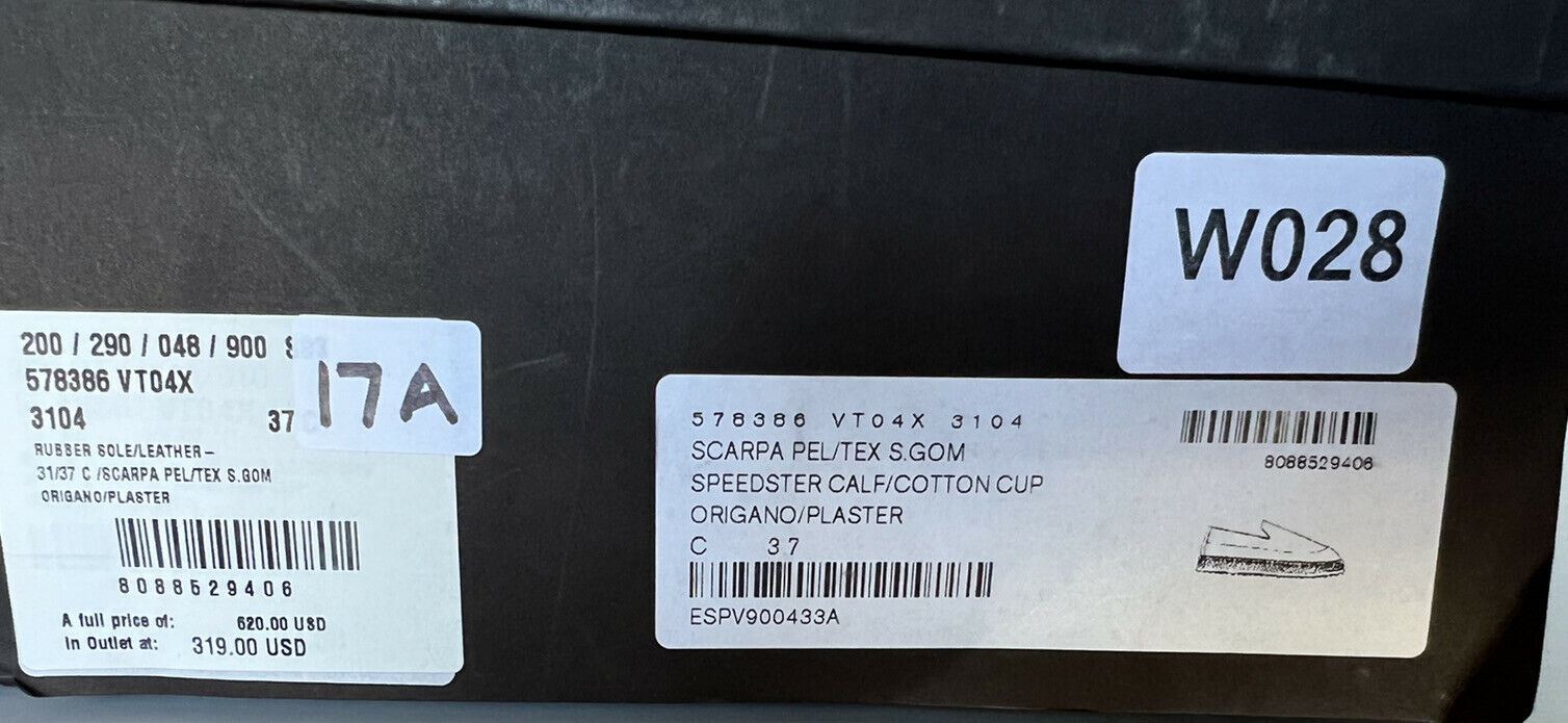 Женские эспадрильи без шнуровки Bottega Veneta, 620 долларов США, 7 США (37 евро), 578386 