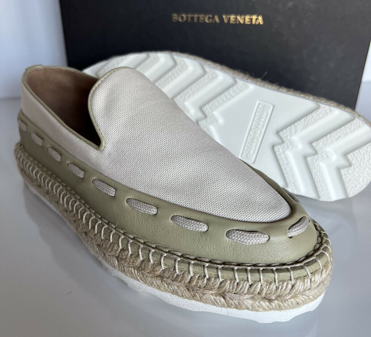 NIB $620 Bottega Veneta Women's Slip-on Espadrilles Shoes 7 US (37 Euro) 578386