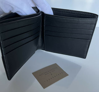 Neu mit Etikett: 750 $ Bottega Veneta Bifold-Geldbörse aus französischem Leder und Alligatorleder 619389 IT 