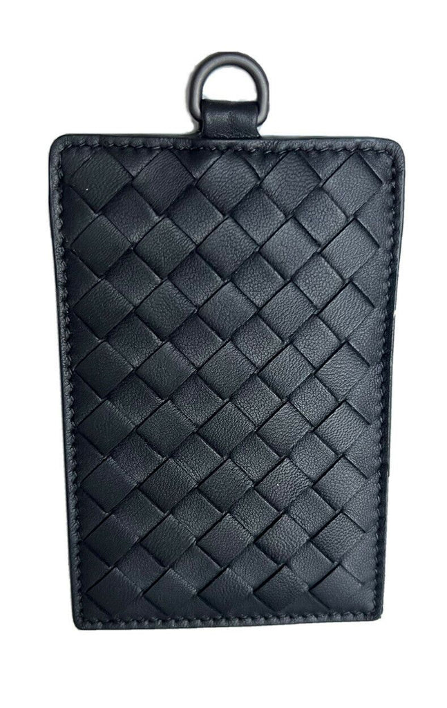 NWT 250 $ Bottega Veneta Leder Intrecciato Kartenetui Schwarz 415855 Italien 