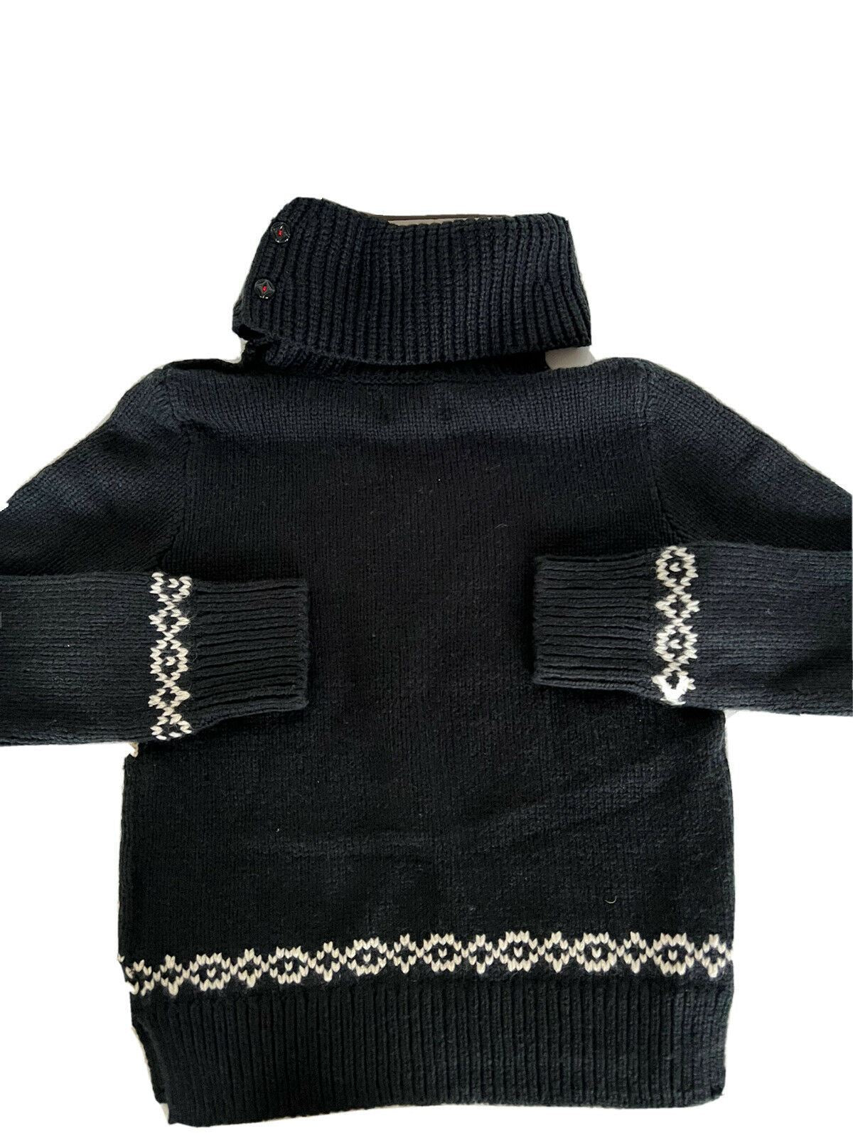 Neu mit Etikett: 145 $ Polo Ralph Lauren Mädchen-Pullover in Schwarz, Snow Soft, Größe S (7)