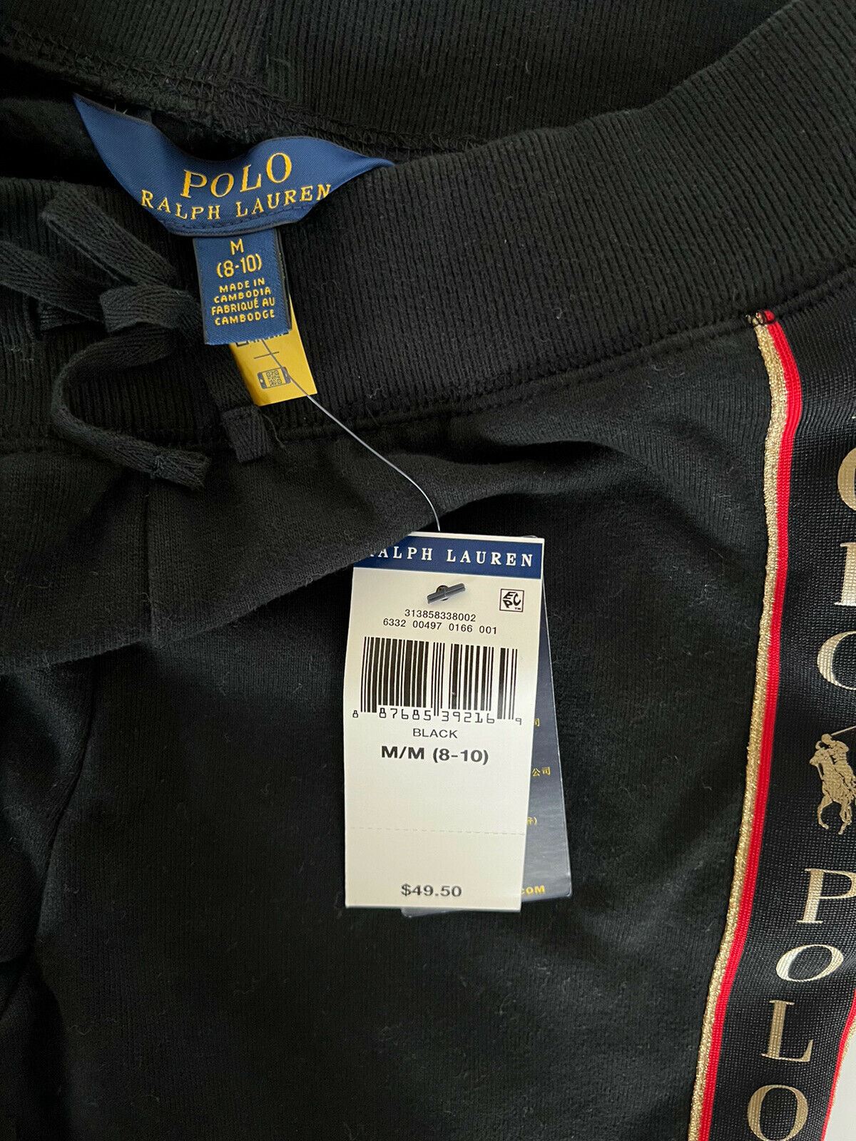 Neu mit Etikett: Schwarze Hose für Mädchen von Polo Ralph Lauren, M (8–10)