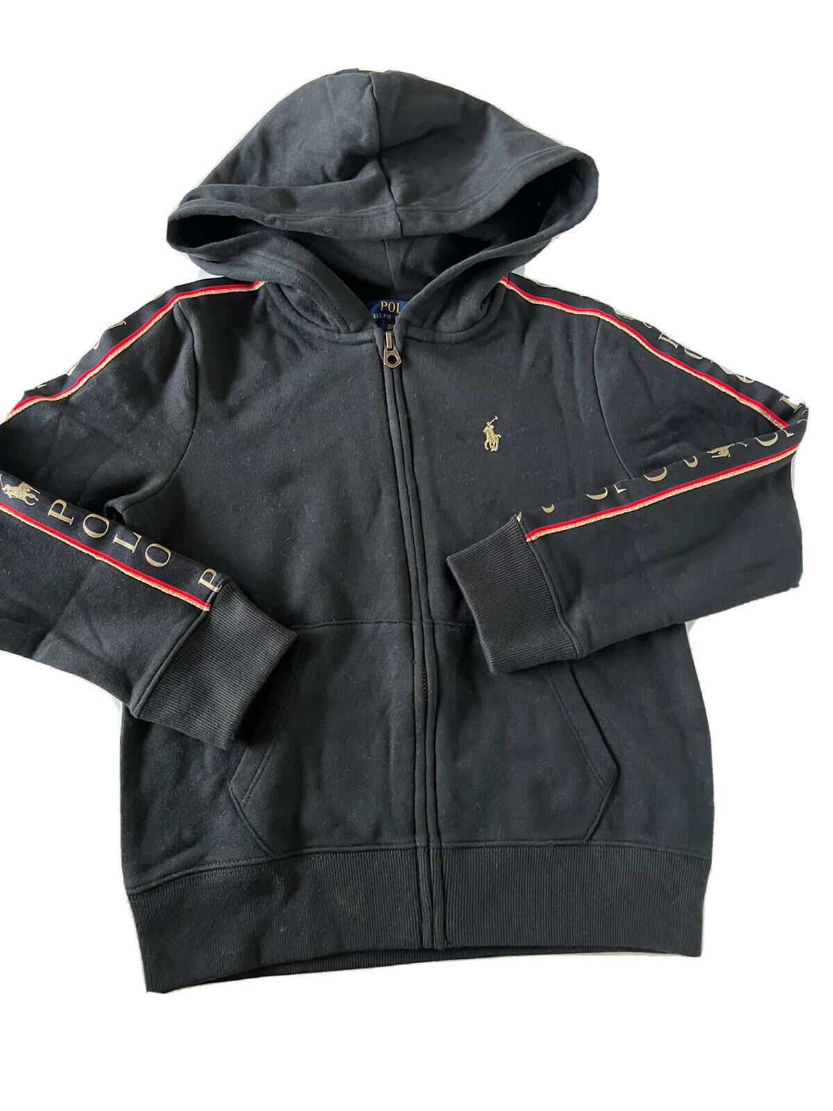 NWT Polo Ralph Lauren Girl's Black Hoodie Jacket S (7)