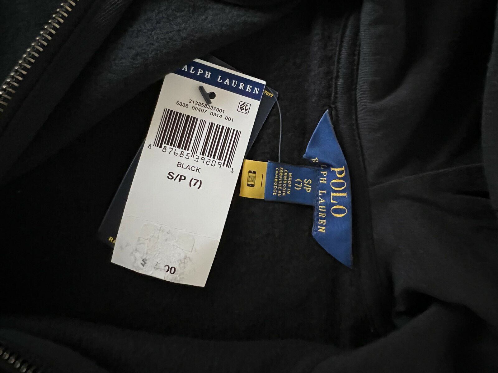 Черная куртка с капюшоном для девочек NWT Polo Ralph Lauren S (7)