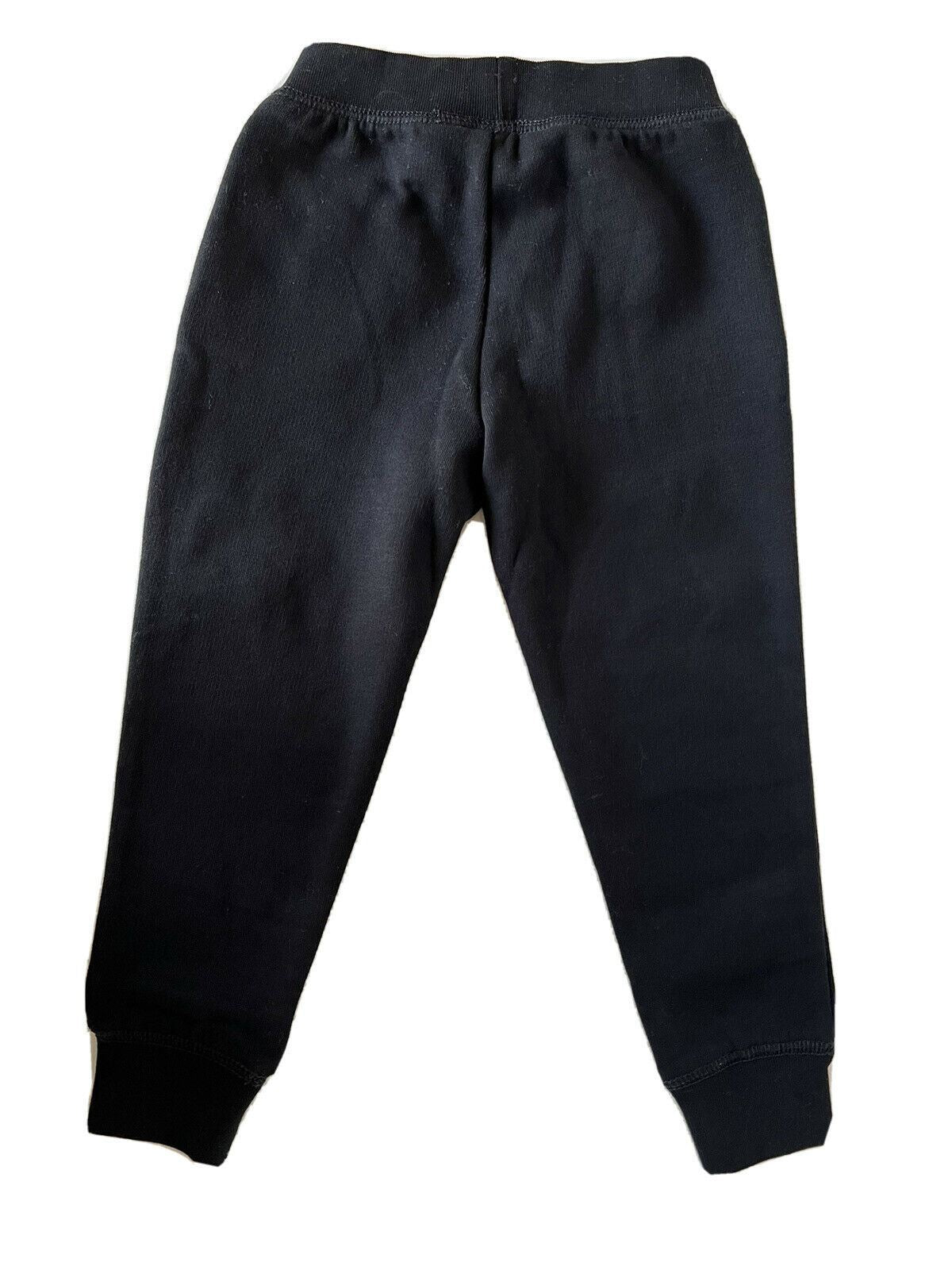 Neu mit Etikett: Polo Ralph Lauren Jungen-Freizeithose 6 in Schwarz mit Schneeflockenmuster, hergestellt in Indien