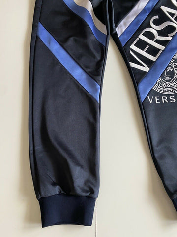 NWT Versace Men's Medusa Logo V Split Blue Track Pants XL N86NL