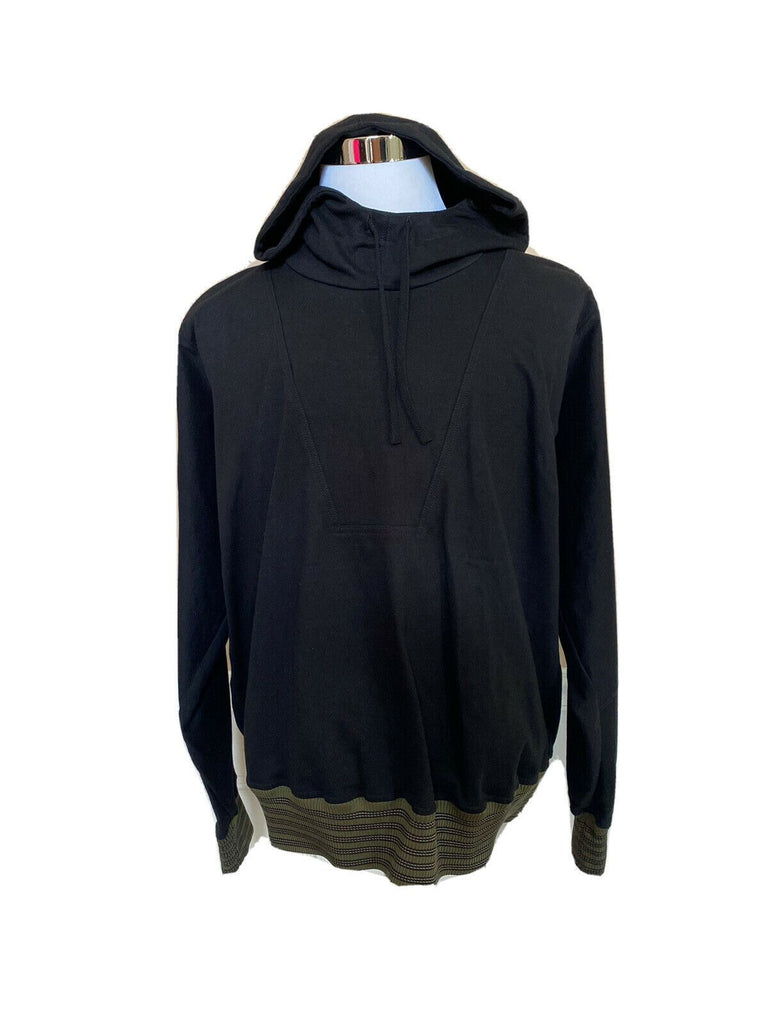 NWT 850 $ Bottega Veneta Pullover mit Kapuze Schwarz 48 US (58 Eu) 567154 