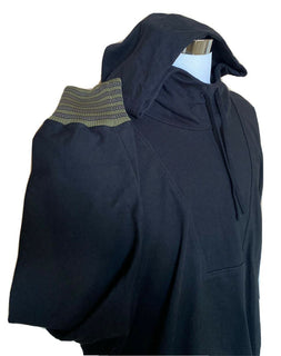 NWT 850 $ Bottega Veneta Pullover mit Kapuze Schwarz 48 US (58 Eu) 567154 