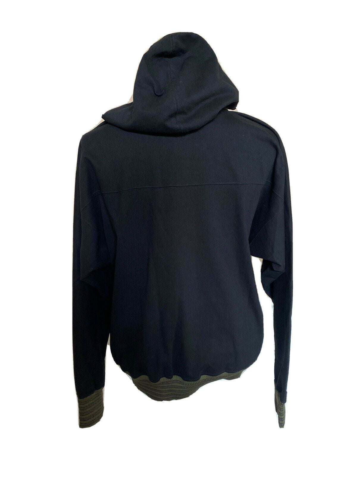 NWT $850 Bottega Veneta Sweater with Hoodie Black 48 US (58 Eu) 567154
